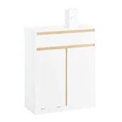 Szafki łazienkowe - SOBUY Szafka Łazienkowa Składany kosz na pranie BZR79-W - miniaturka - grafika 1