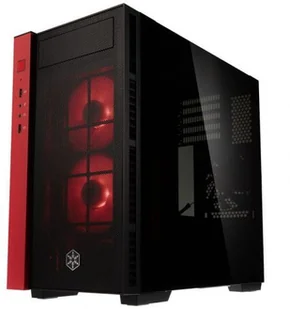 Silverstone Redline RL08 RGB Mini-ITX TG - czarno/czerwona z oknem - Obudowy komputerowe - miniaturka - grafika 1