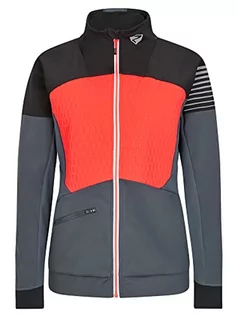 Kurtki damskie - Ziener Damska kurtka softshell / funkcyjna | wiatroszczelna, elastyczna, nie zawiera PFC, czerwony (hot red), 40 - grafika 1