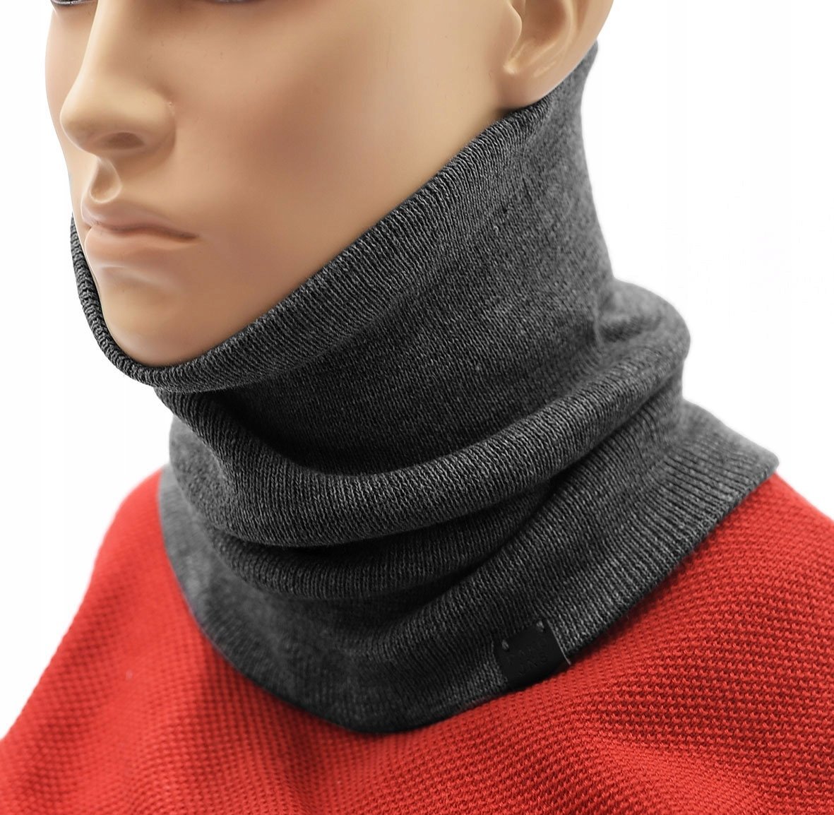 Komin męski damski dwuwarstwowy ciepły BASIC