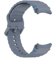 Akcesoria do smartwatchy - Pasek Opaska SMOOTHBAND do SAMSUNG GALAXY WATCH 4 / 5 / 6 / 7 / FE 40 / 42 / 44 / 46 MM niebieska - miniaturka - grafika 1