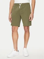 Spodenki męskie - Tommy Hilfiger Szorty sportowe UM0UM03364 Zielony Regular Fit - miniaturka - grafika 1