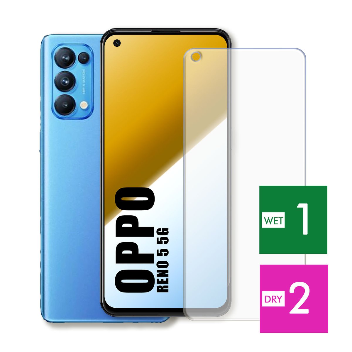WZMOCNIONE SZKŁO DO OPPO RENO 5 4G 5G SZYBKA HARTOWANE 9H JAKOŚĆ