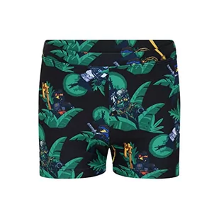 LEGO Chłopięce kąpielówki Ninjago Jungen Badehose LWAlex 318, 995 czarny, 140 - Kąpielówki dla chłopców - miniaturka - grafika 1