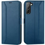 Etui i futerały do telefonów - Etui na telefon komórkowy Samsung Galaxy S21 Plus składane etui z klapką, niebieskie - miniaturka - grafika 1