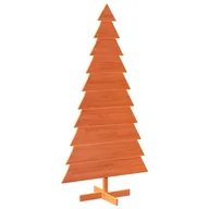 Choinki - vidaXL Drewniana choinka do udekorowania, brązowa, 180 cm, sosnowa - miniaturka - grafika 1