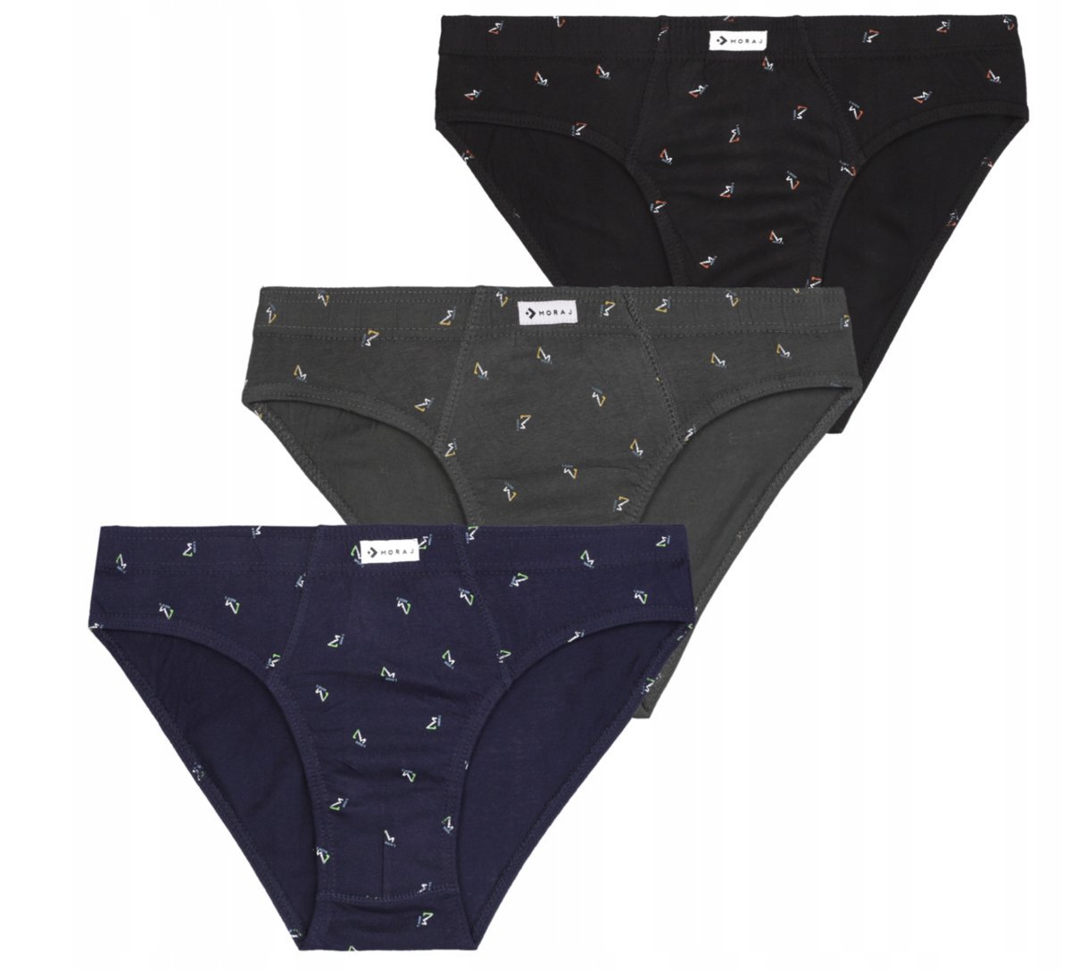 3X Slipy Majtki Męskie 100% Bawełna 3Pak Moraj 3Xl