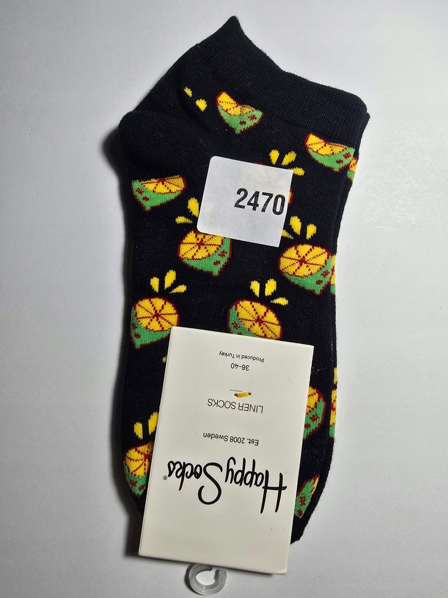 Kolorowe skarpety Happy Socks stopki unisex rozmiar 36-40 (2470)