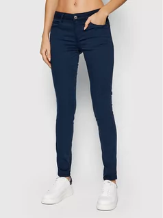 Spodnie damskie - Guess Jegginsy Curve X W1GAJ2 W77RE Granatowy Skinny Fit - grafika 1