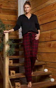 Spodnie piżamowe z długimi nogawkami Ordesa, Kolor czarno-czerwony, Rozmiar S, Italian Fashion - Primodo.com - Piżamy damskie - miniaturka - grafika 1