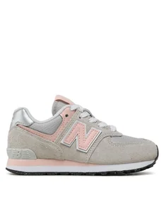 New Balance Sneakersy PC574EVK Szary - Buty dla dziewczynek - miniaturka - grafika 1