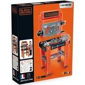Mały majsterkowicz - Smoby Black & Decker Warsztat Bricolo One + 79 Akcesoriów 360700 - miniaturka - grafika 1