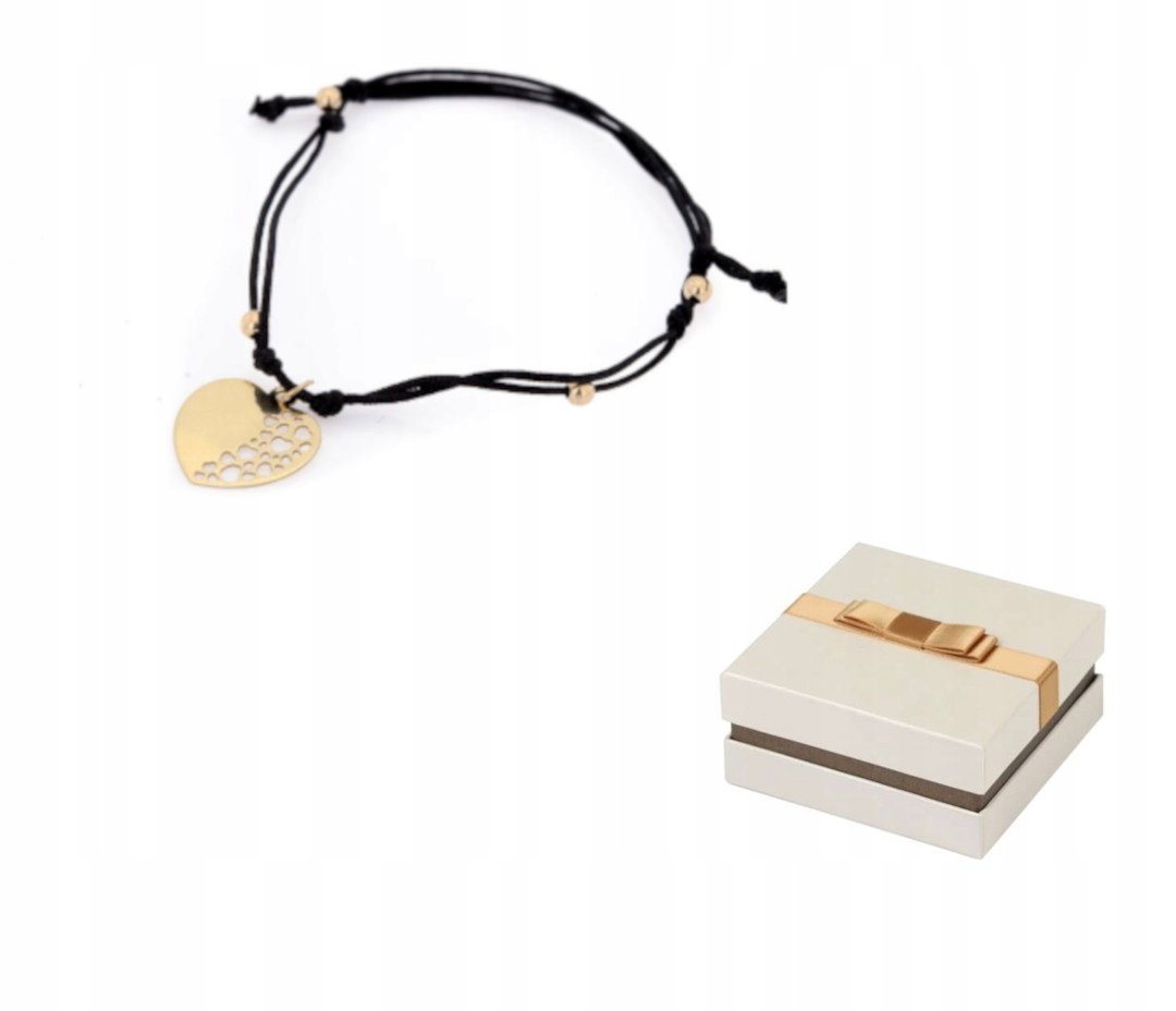 Bransoletka Złote Serce (Różne Kolory) BZ107