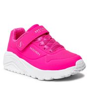 Sneakersy damskie - SKECHERS Sneakersy Uno Lite 310451L/HTPK H.Pink - miniaturka - grafika 1