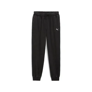 Męskie Spodnie PUMA ESS ELEVATED RELAXED WASH SWEATPANTS FL 68843601 – Czarny - Spodnie męskie - miniaturka - grafika 1