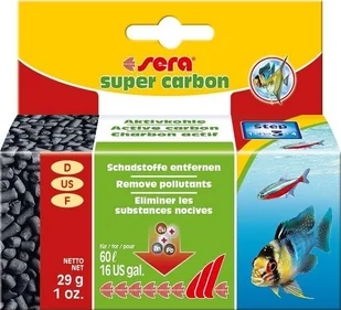 Sera Super carbon - węgiel aktywny 29 g - Filtry akwariowe i akcesoria - miniaturka - grafika 1