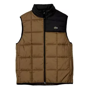 Lacoste Męska kurtka bez rękawów, Cookie/Noir, 58 - Kurtki męskie - miniaturka - grafika 1