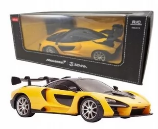 RASTAR Samochód zdalnie sterowany R/C MCLAREN SENNA żółty skala 1:18 - Zabawki zdalnie sterowane - miniaturka - grafika 1