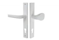 Klamki - Pochwyt-klamka FAM 14850 90/240/32 lewa biała (3 śruby) - miniaturka - grafika 1