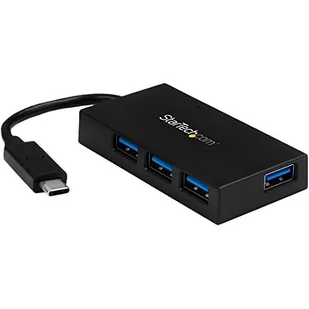 Startech HUB USB USB C 4x USB 3.0 czarny HB30C4AFS - Huby USB - miniaturka - grafika 1