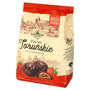 Kopernik Pierniki toruńskie w czekoladzie z nadzieniem o smaku truskawkowym 300 g - Ciastka - miniaturka - grafika 1