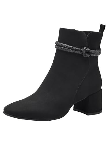 MARCO TOZZI Damskie botki Zip+Slip 2-25389-43, czarny, 40 EU