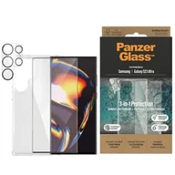 Etui i futerały do telefonów - Zestaw PanzerGlass Bundle 3in1 etui przezroczyste + folia + osłona aparatu do Samsung Galaxy S23 Ultra - miniaturka - grafika 1