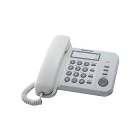 Telefon Panasonic KX-TS520FXW - Telefony stacjonarne - miniaturka - grafika 1