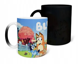 KUBEK MAGICZNY Z NADRUKIEM- PREZENT NIEBIESKI PIESEK PSY PIES + IMIĘ - Kubki - miniaturka - grafika 1