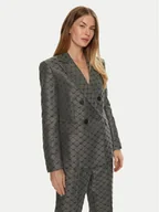 Marynarki i żakiety damskie - Lola Casademunt by Maite Marynarka MF2402003 Szary Regular Fit - miniaturka - grafika 1