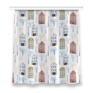 Zasłony - Zasłona z nadrukiem gotowa wzór 150x160 cm Budynki, Fabricsy - miniaturka - grafika 1