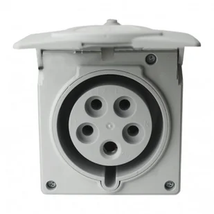 Gniazdo ścienne z puszką podtynkowe 32A 400V 5P 7498 - Gniazdka elektryczne - miniaturka - grafika 7