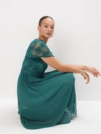 Sukienki - Mohito - Zielona sukienka midi z krótkim rękawem - miętowy - miniaturka - grafika 1