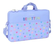 Torby na laptopy - BENETTON LILA - plecak, torba na laptopa do 15,6", plecak, idealny dla dzieci w różnym wieku, wygodny i wszechstronny, jakość i wytrzymałość, 40 x 4 x 27 cm, fioletowy, M, Casual - miniaturka - grafika 1