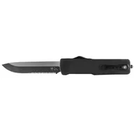 Noże - Nóż Templar Knife Large Zinc Black Rubber Drop Serrated Black - miniaturka - grafika 1