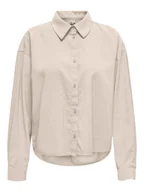 Bluzki damskie - ONLY Bluzka w kolorze beżowym - miniaturka - grafika 1