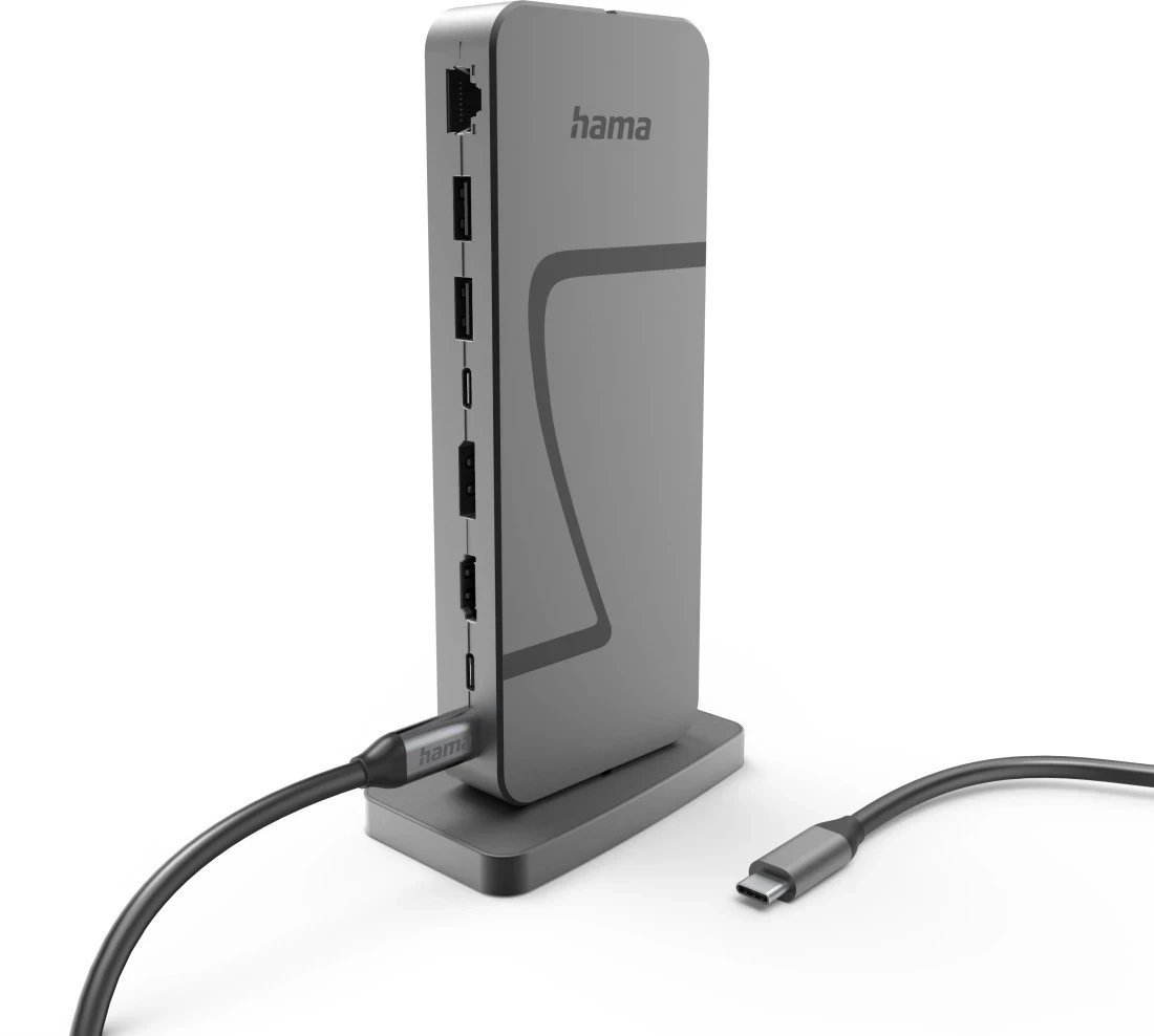 HAMA STACJA DOKUJĄCA USB4 “Connect2Office Speed“, USB-C, PD, 40 Gbit/s, 10 PORTÓW 002002000000
