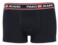 Majtki męskie - Bokserki majtki męskie bawełna MILTON czarne XL - miniaturka - grafika 1