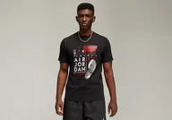 Koszulki męskie - Nike Air Jordan Brand Graphic Crew 2 Tee Black - miniaturka - grafika 1
