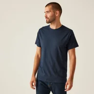 Koszulki sportowe męskie - Regatta Professional Męska koszulka bawełniana Soft Touch Granatowy, Cotton, Rozmiar: 4XL - miniaturka - grafika 1