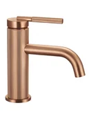 Baterie umywalkowe - Rea Bateria umywalkowa niska Argon miedź szczotkowana - miniaturka - grafika 1