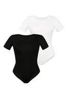 Bielizna nocna - 2Pack body damskie z krótkim rękawem Shirty Teyli - miniaturka - grafika 1