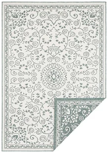 Zielono-kremowy dywan odpowiedni na zewnątrz NORTHRUGS Leyte, 80x150 cm - Dywany zewnętrzne - miniaturka - grafika 1