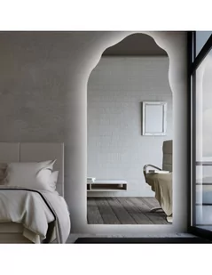 Półowalne lustro o organicznym kształcie z podświetleniem- AURO LED 1, AURO 1: 50X86 - Lustra Półowalne lustro o organicznym kształcie z podświetleniem- AURO LED 1, AURO 1: 50X86 - Lustra - miniaturka - grafika 1