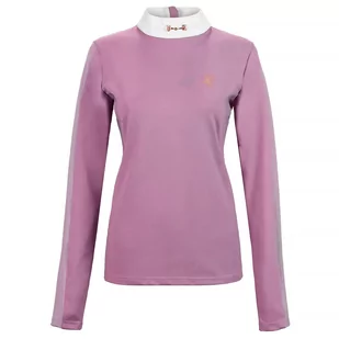 Koszulka konkursowa EQ.QUEEN Charlotte 23AW damska różowa, rozmiar: XL - Koszulki jeździeckie - miniaturka - grafika 1