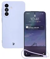Etui i futerały do telefonów - Bizon Silikonowe etui z pierścieniem magnetycznym Case Silicone Magnetic Sq do Galaxy A36 5G, jasnofioletowe - miniaturka - grafika 1