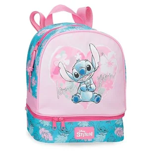 Joumma Disney Heart Stitch Plecak szkolny Różowy 23x28x13 cm 8,37 l Poliester, Różowy kolor, Talla única, plecak szkolny - Plecaki szkolne i tornistry - miniaturka - grafika 1