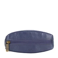 Biżuteria - akcesoria - Etui na klucze skórzane miękkie granatowe - miniaturka - grafika 1