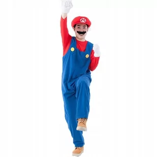 STRÓJ SUPER MARIO BROS GRA NINTENDO PRZEBRANIE M - Stroje karnawałowe - miniaturka - grafika 1