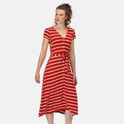 Sukienki - Regatta Damska Sukienka Maisyn Czerwony w Białe Paski, Rozmiar: 38 - miniaturka - grafika 1